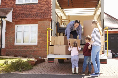 Moving truck and packing supplies used for removals in Italy