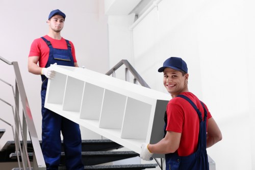 Specialist team planning a piano relocation in an Italian city