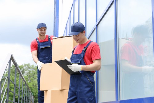 Moving boxes prepared for flat removals in Italy