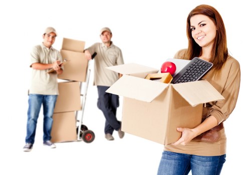 Removal team loading items during a flat move in Italy